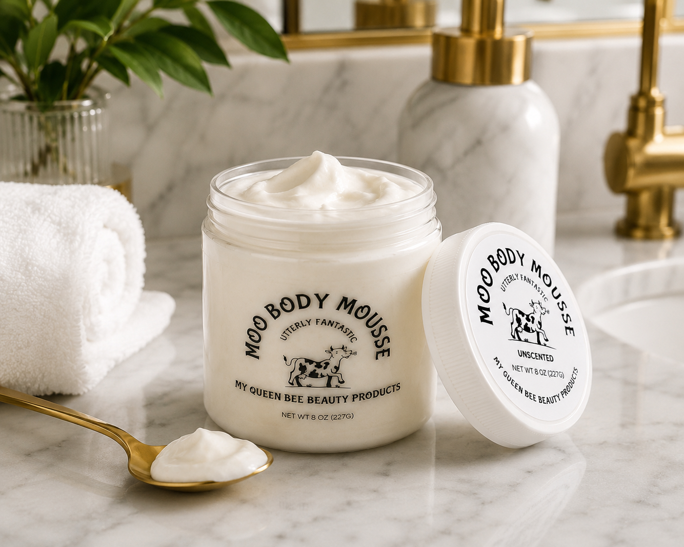 Moo Body Mousse - Grass-Fed Tallow Moisturizer ~ 8 oz