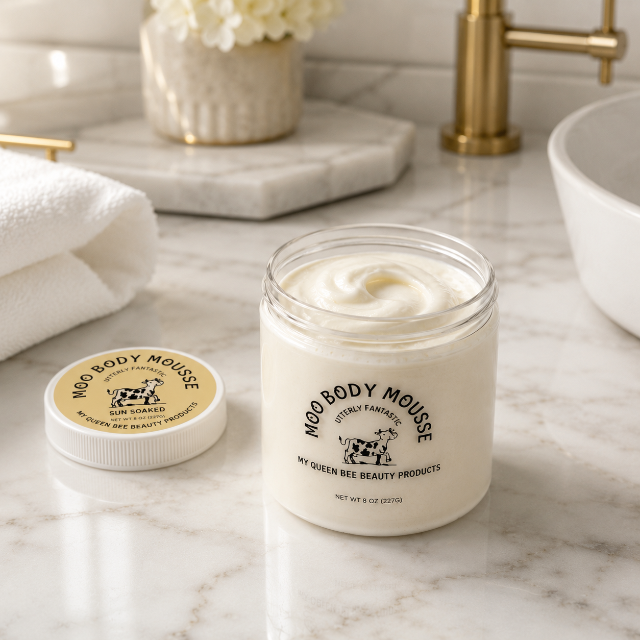 Moo Body Mousse - Grass-Fed Tallow Moisturizer ~ 8 oz