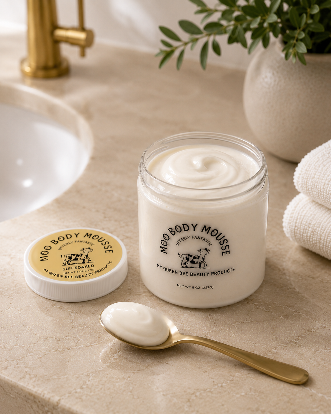 Moo Body Mousse - Grass-Fed Tallow Moisturizer ~ 8 oz